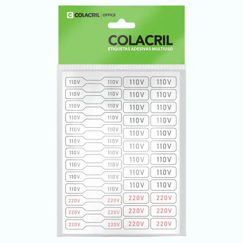 ETIQUETA SINALIZACAO COLACRIL 74 ET 12MMX26MM 110V 24 UN