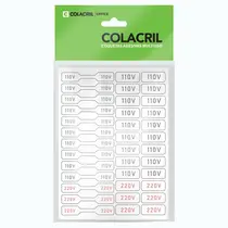 ETIQUETA SINALIZACAO COLACRIL 74 ET 12MMX26MM 110V 24 UN