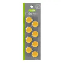 Ima Magnético 20mm Blister com 08 Unidades Amarelo com 20 Cartela
