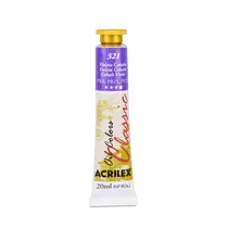Tinta Óleo Bisnaga 20ml Acrilex Oil Colors Violeta Cobalto 321 com 06 Unidades