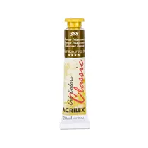 Tinta Óleo Bisnaga 20ml Acrilex Oil Colors Metálico Bronze 388 com 06 Unidades