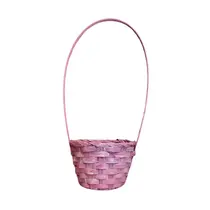 Cesto de Palha com Alça 33cm Natural Páscoa Rustico Decorativo Sortido