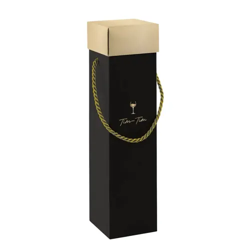 CAIXA PRESENTE BEBIDA C/ ALCA 33CMX8CMX8CM CROMUS VINHO TIM TIM 10 UN