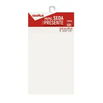 Papel Seda 49cm X 69cm Liso 3 Unidades