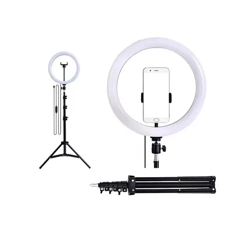 Ring Light Para Celular Com Tripé de Chão 12"