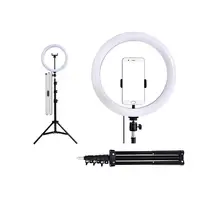 Ring Light Para Celular Com Tripé De Chão 10"