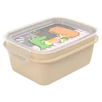 Marmita Plástica Com Trava e Divisória 850ml Capivara