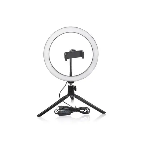 Ring Light Para Celular Com Tripé de Mesa 8"