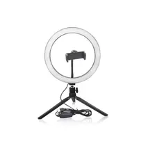 Ring Light Para Celular Com Tripé de Mesa 8"