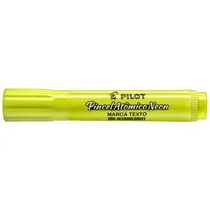 Pincel Marca Texto Ponta Chanfrada Atômico Neon Amarelo com 12 Unidades