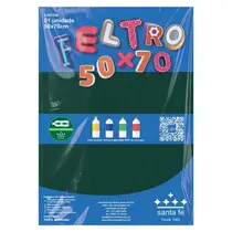 Tecido Feltro 50cm X 70cm Liso Verde Bandeira