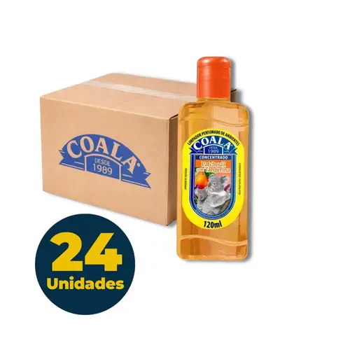 Limpador Perfumado Concentrado 120ml Coala Pachouli Tangerina Com 24 Unidades
