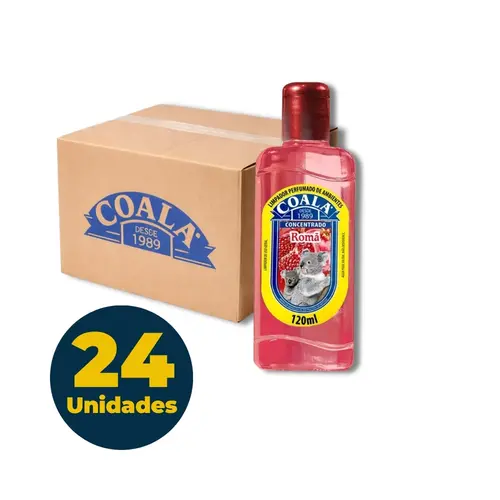 Limpador Perfumado Concentrado 120ml Coala Romã Com 24 Unidades