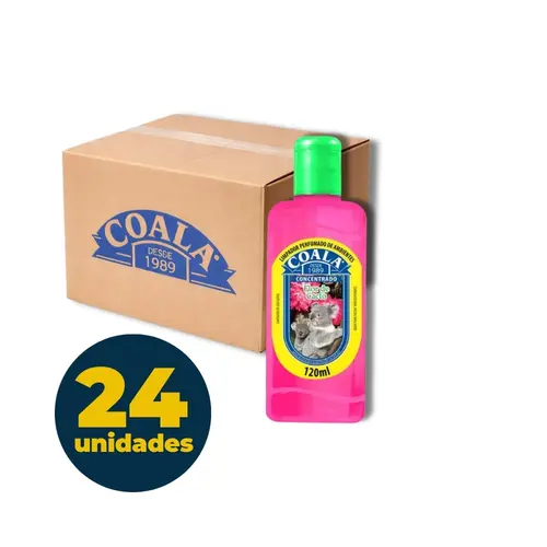 Limpador Perfumado Concentrado 120ml Coala Flor de Cacto Com 24 Unidades