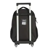 Mochila Infantil Com Roda e Alça Futebol Azul UP4YOU