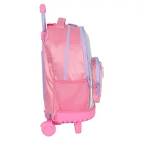 Mochila Infantil Com Roda Luxcel Up4You Rainbow Metalizada Pink MC49241UP