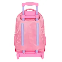 Mochila Infantil Com Roda Luxcel Up4You Rainbow Metalizada Pink MC49241UP