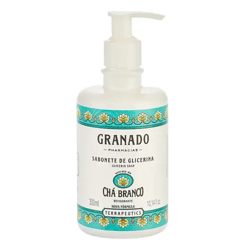 Sabonete Líquido Granado 300ml Glicerina Chá Branco
