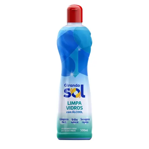 Limpa Vidros 500ml Squeeze Girando Sol