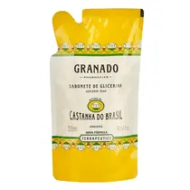 Sabonete Líquido Granado 300ml Refil Glicerina Castanha Do Brasil