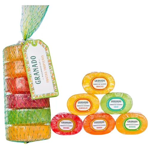 Kit Sabonete em Barra Granado 540g Mix Frutas Tropicais
