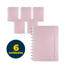 Caderno Inteligente Grande 28cmx21,5cm Fairytale com 6 Unidades