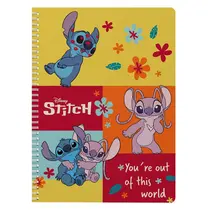 Caderno Universitário CD 10X1 160FL Stitch Angel Culturama