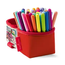 Hidrocor 50 cores Faber-Castell Vai e Vem com estojo