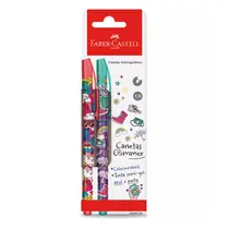 Caneta Esferográfica 1.0mm Glimmer Viagem Blister Faber Castell