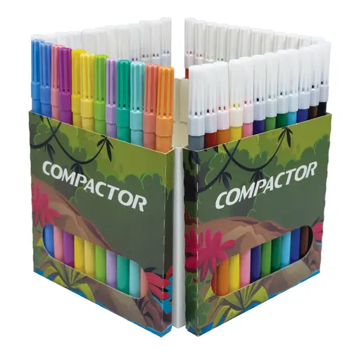 Hidrocor 48 Cores Compactor Neo Pen Gigante + Pastel | Casa do Papel