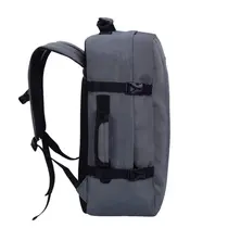Mochila Notebook Trekker Travel Blue Viagem Cinza