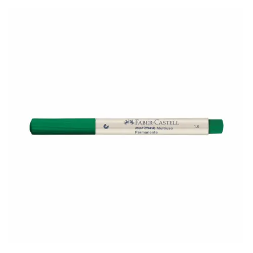 Marcador Permanente Multiuso MutiMark 1.0mm Verde Escuro Faber Castell