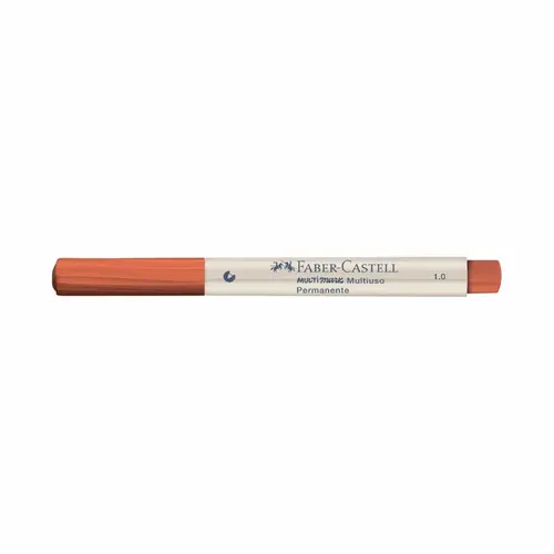 MARCADOR PERM MULTIUSO MULTIMARK 1.0MM FABER LARANJA 715 12 UN