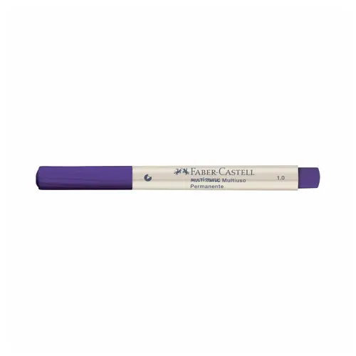 MARCADOR PERM MULTIUSO MULTIMARK 1.0MM FABER ROXO 705 12 UN