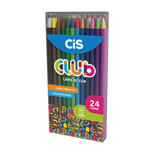 LAPIS COR 24 CORES CIS CLUB REDONDO