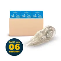 CORRETIVO FITA 5MMX5M CIS TAPE NATURAL BEGE 6 CTL