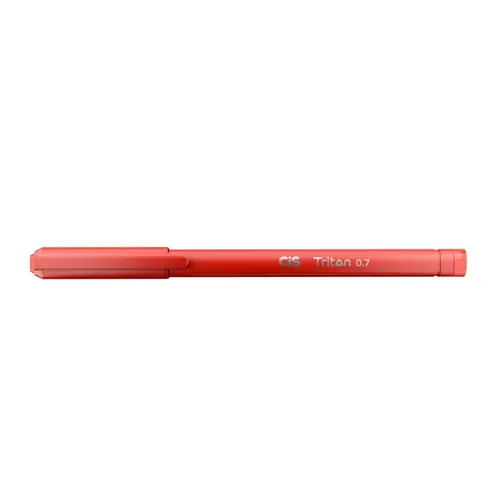 CANETA ESF 0.7MM CIS TRITON VERMELHA 12 UN