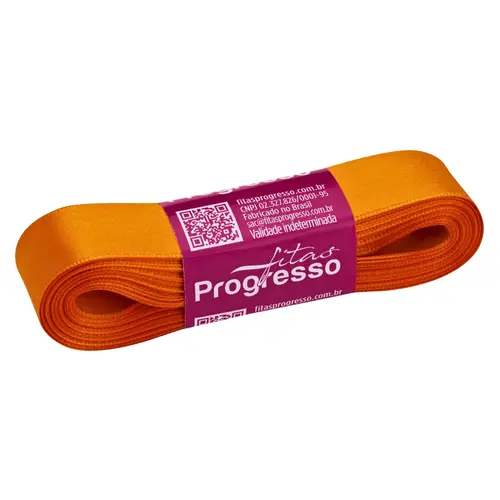 Fita de Cetim Laranja 22mm X 10m