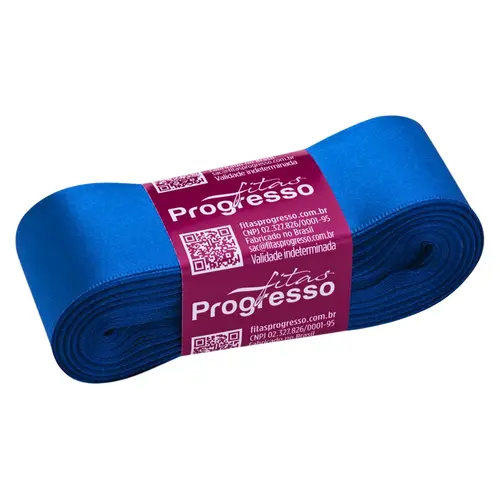 Fita de Cetim Azul Royal 38mm X 10m