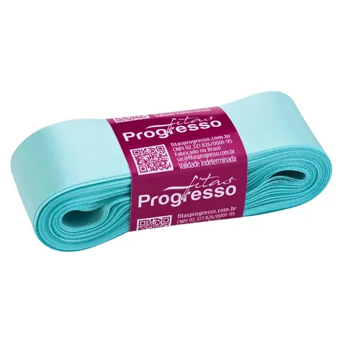 Fita de Cetim Azul Tiffany 38mm X 10m
