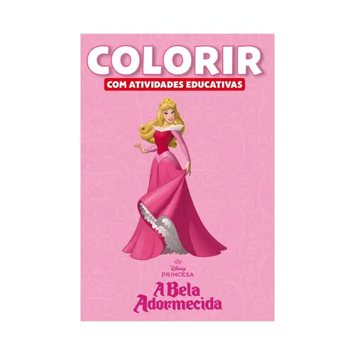 Livro de Colorir A Bela Adormecida Com Atividades Educativas