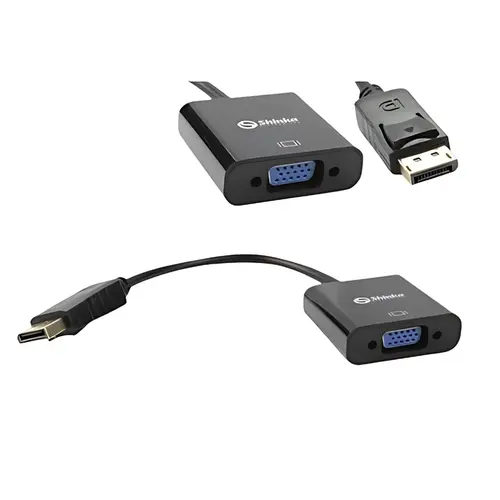 Cabo Adaptador Displayport Macho X VGA Fêmea Preto