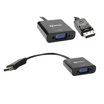 Cabo Adaptador Displayport Macho X VGA Fêmea Preto