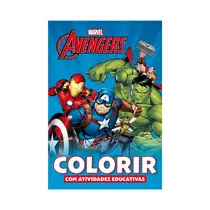 Livro de Colorir Avengers Com Atividades Educativas