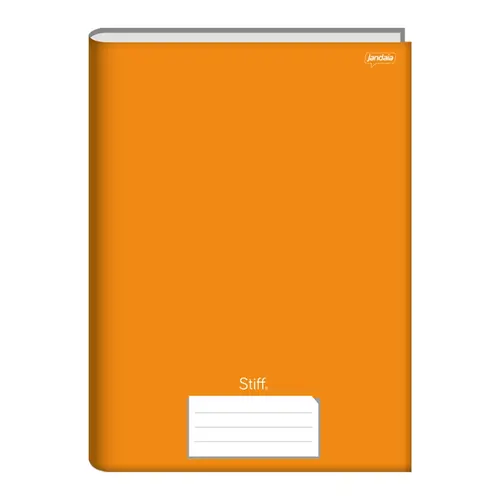 Caderno Universitário Capa Dura Cost Stiff Laranja 96 Folhas Jandaia
