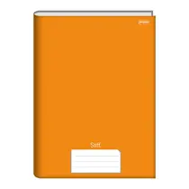Caderno Universitário Capa Dura Cost Stiff Laranja 96 Folhas Jandaia