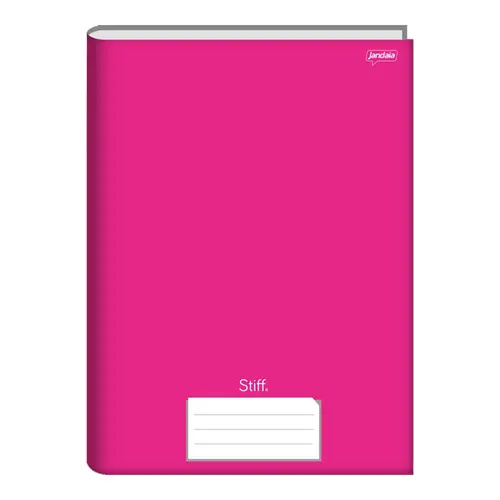 Caderno Universitário Capa Dura Cost Stiff Rosa 96 Folhas Jandaia