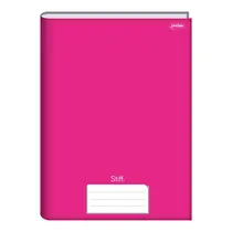 Caderno Universitário Capa Dura Cost Stiff Rosa 96 Folhas Jandaia