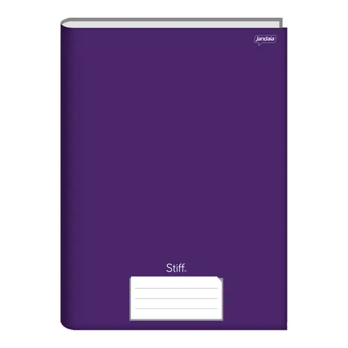 Caderno Universitário Capa Dura Cost Stiff Roxo 96 Folhas Jandaia