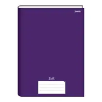 Caderno Universitário Capa Dura Cost Stiff Roxo 96 Folhas Jandaia